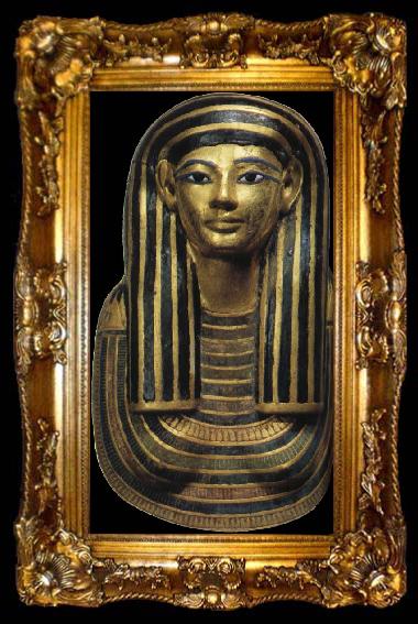 framed  unknow artist Detail of the mummy box of Henoetoe-djiboe, ta009-2